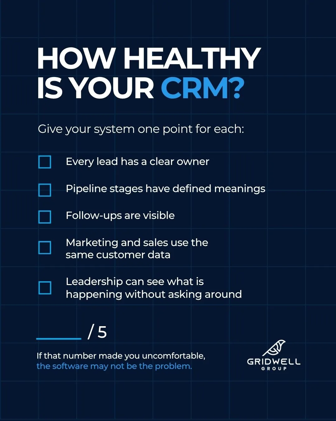 Quick CRM check. 👆